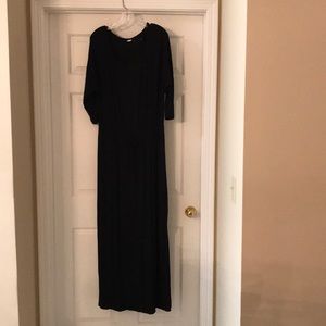 Black maxi dress